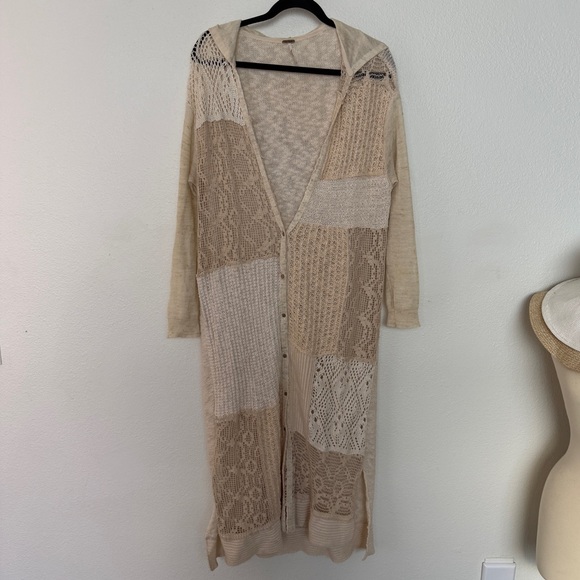 Free People Magic Dragon Patchwork Cardigan Sweater - Picture 4 of 11